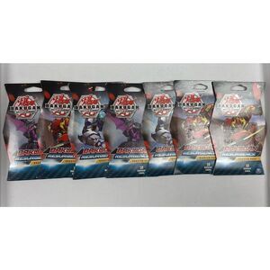 New Bakugan Battle Planet Resurgence Booster Packs-7 Packs Sealed